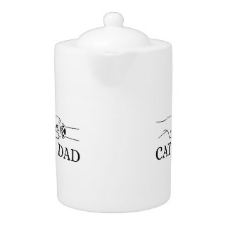 Best cat dad teapot gift for cat owner daddy