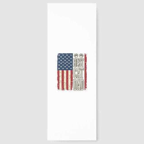 Best Cat Dad Vintage Flag Shirt Design_1 Bookmarks