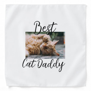 Best cat Daddy parents pet photo dad mom simple  Bandana