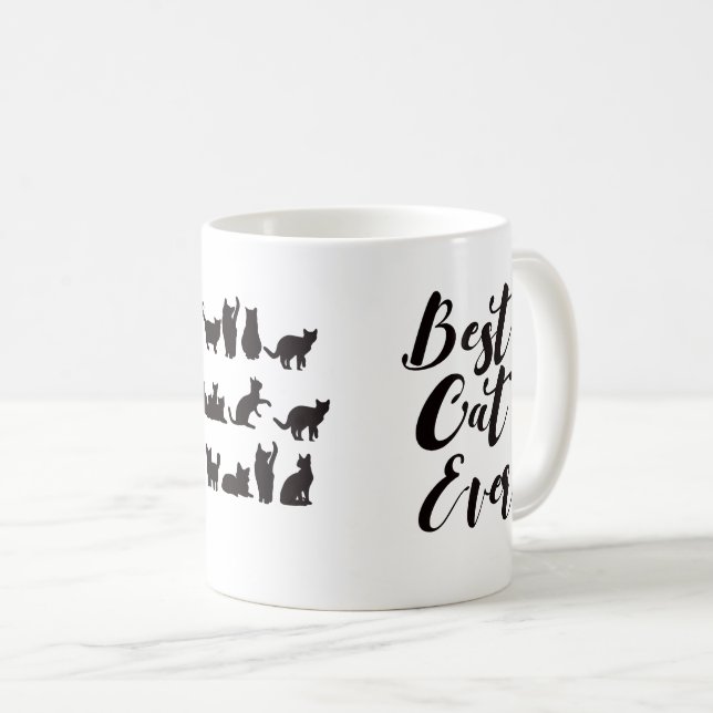 Best Cat Ever, Cat Lover Gifts Coffee Mug (Front Right)