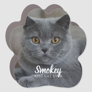 "Best Cat Ever" Custom Photo Car Magnet