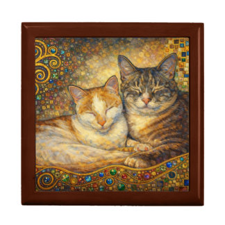 Best Cat Friends Klimt-inspired Gift Box