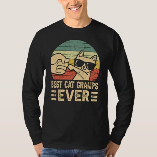 Best Cat Gramps Ever Bump Fit Fathers Day  Daddy  T_Shirt