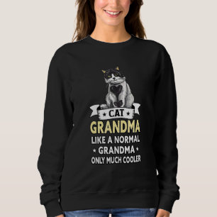 Best Cat Grandma Ever  Cat Sweatshirt