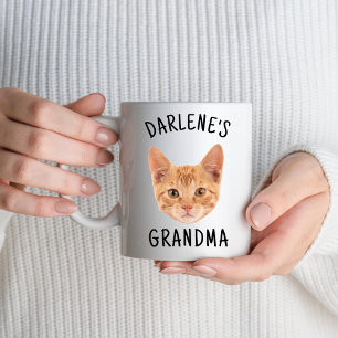 Best Cat Grandma Gifts Custom Cat Head Mimi Nana Mug