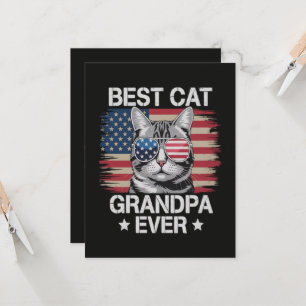 Best Cat Grandpa Ever American Invitation