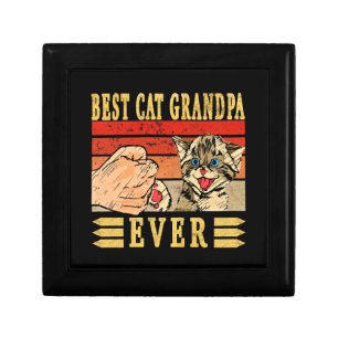 Best Cat Grandpa Ever, Cat Fathers Day Birthday Gift Box