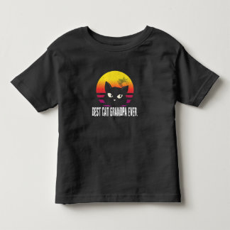 Best Cat Grandpa Ever | Cat Retro Gift Toddler T-shirt