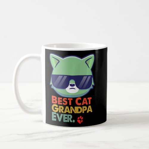 Best Cat Grandpa Ever Vintage T Shirt Father S Day Coffee Mug