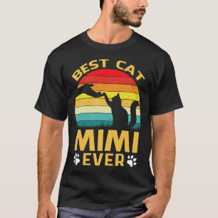 Best Cat MIMI Ever Retro Vintage T-Shirt