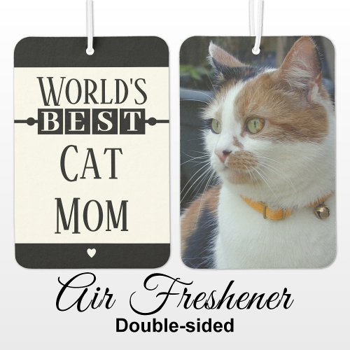 Best cat mom add photo black air freshener