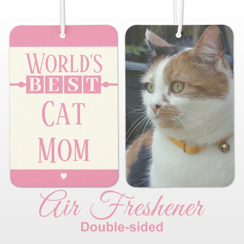 Best cat mom add photo pink air freshener