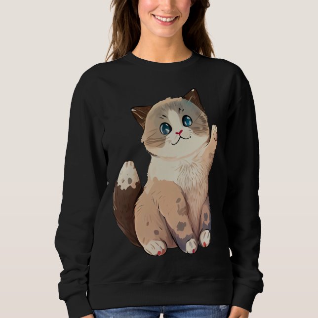 Best Cat Mom And Cat Dad  4 Sweatshirt (Front)