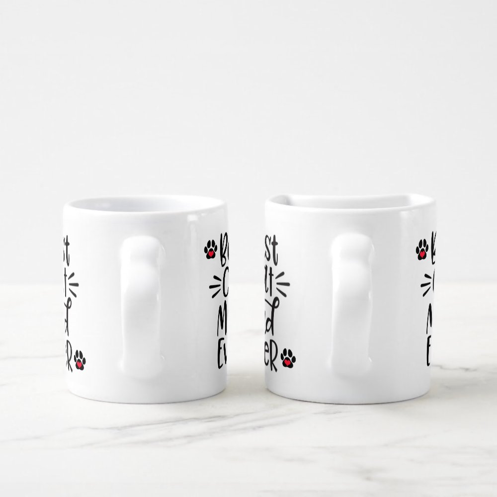 Disover Best Cat Mom & Best Cat Dad Coffee Mug Set