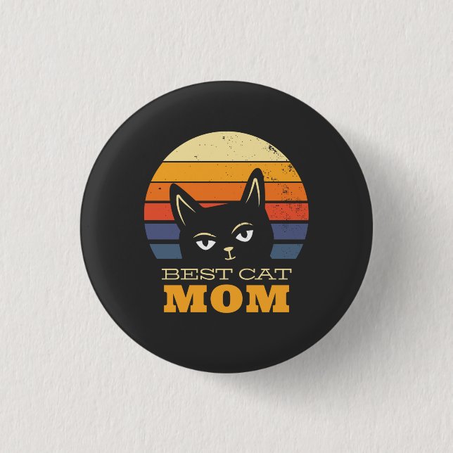 Best Cat Mom Button (Front)