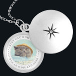 Best Cat Mom By Par Classic Simple Photo Locket Necklace<br><div class="desc">This simple and classic design is composed of serif typography and add a custom photo. "Best Cat Mom By Par" encircles the frame.</div>