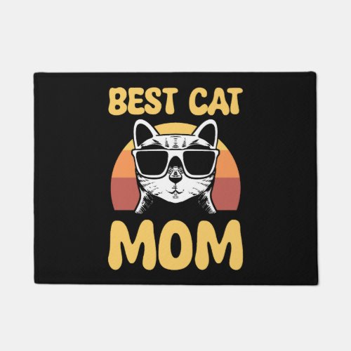 Best Cat Mom Cat Lover Doormat