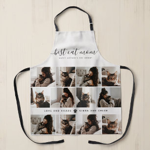 Best Cat Mom: Custom Mother's Day Cat Photo Apron