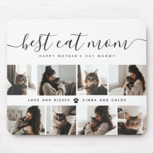 Best Cat Mom: Custom Mother's Day Cat Photo Mouse Pad