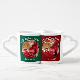 Best Cat Mom / Dad Ever , Cat Photo , Coffee Mug Set