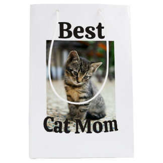 best cat mom dad parent pet photo kitten grandma p medium gift bag