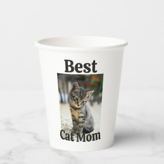 best cat mom dad parent pet photo kitten grandma p paper cups