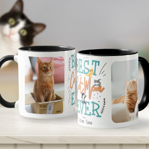 Best Cat Mom Ever 2 Photo Mothers Day Mug