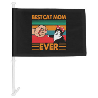 Best Cat Mom Ever Bandana Car Flag