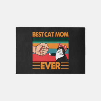 Best Cat Mom Ever Bandana Rug