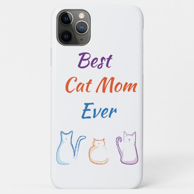 Best Cat Mom Ever Case-Mate iPhone Case (Back)