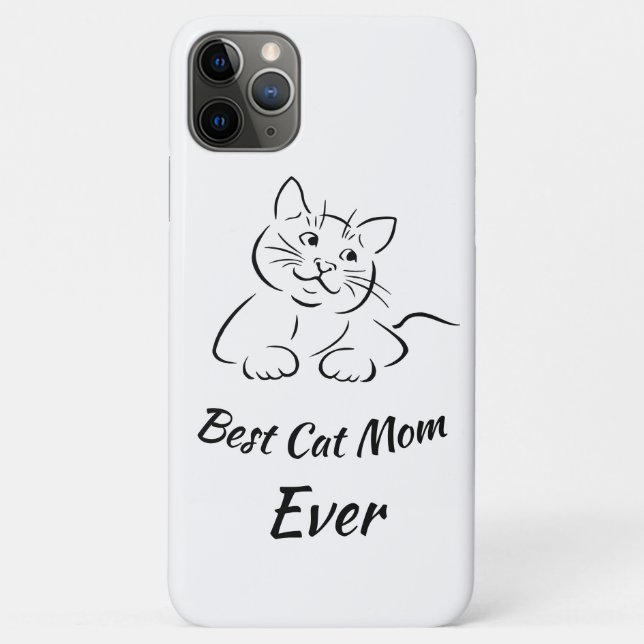 Best Cat Mom Ever Case-Mate iPhone Case (Back)