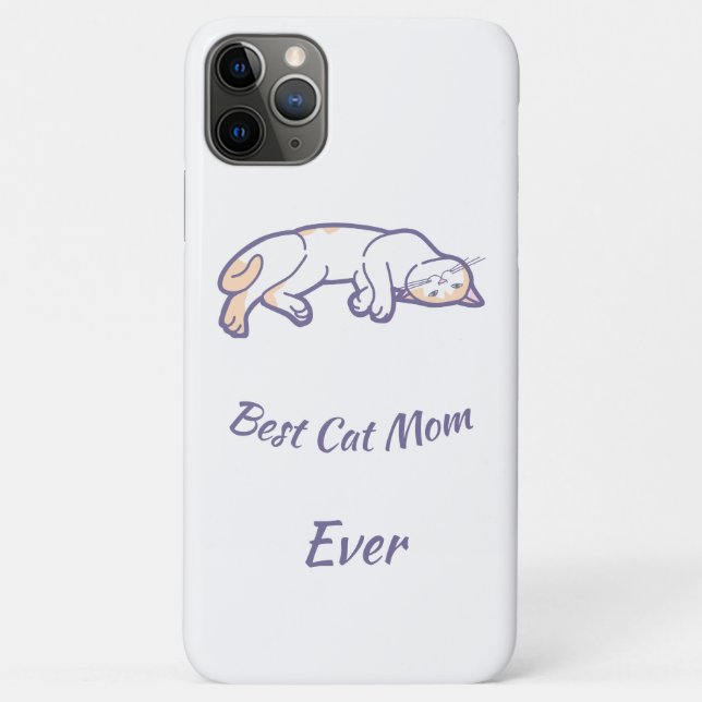 Best Cat Mom Ever Case-Mate iPhone Case (Back)