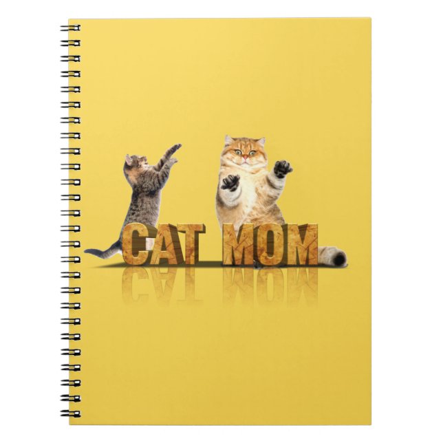 Best cat mom ever | cat mom gift notebook (Front)