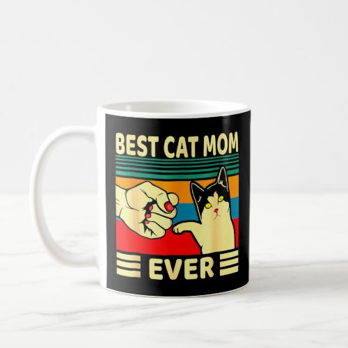 Best Cat Mom Ever  Cat Mom Mothers Day Vintage  Coffee Mug