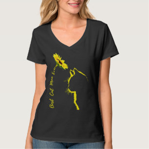 Best Cat Mom Ever Cat Mom Sunflower Mother's Day C T-Shirt