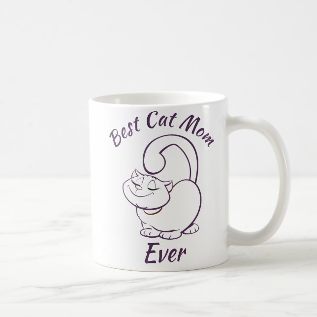 Best Cat Mom Ever Coffee Mug (Right)