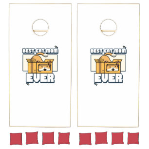 Best Cat Mom Ever Cornhole Set
