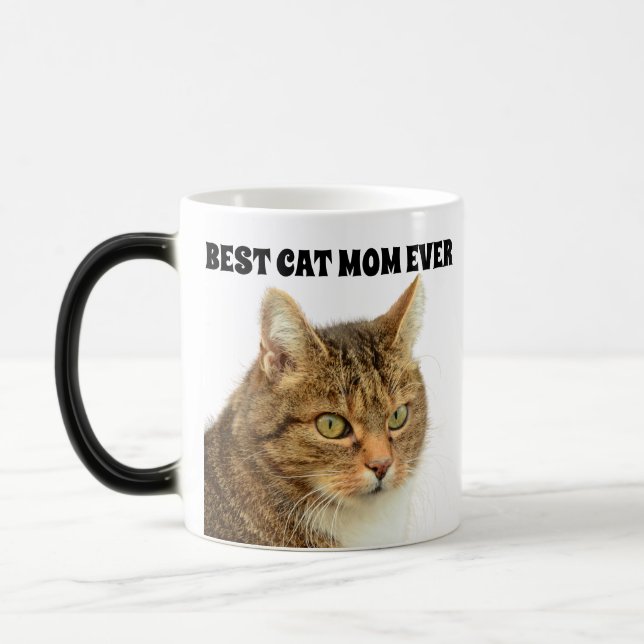  BEST CAT MOM EVER CUSTOM COFFEE MUG (Left)