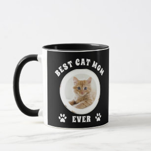 Best Cat Mom Ever Custom Photo Personalized Mug