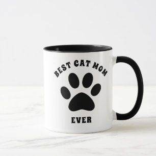 Best Cat Mom Ever Custom Text Personalized Mug