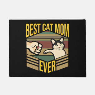 Best Cat Mom ever        Doormat