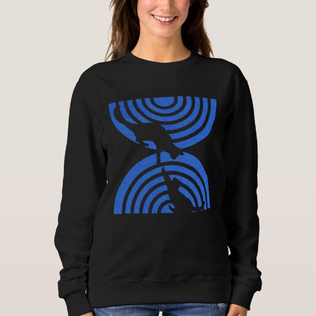 Best Cat Mom Ever  Father Cat  Retro Cat Women Sweatshirt (Front)