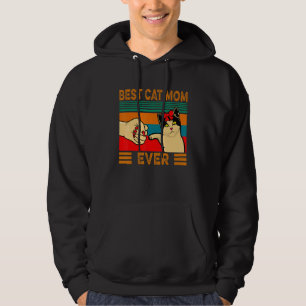 Best Cat Mom Ever Fist Bump Hoodie