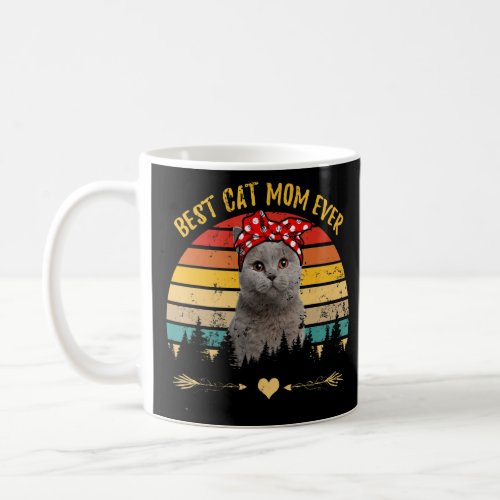 Best Cat Mom Ever Happy Mother S Day Scottish Fold Coffee Mug