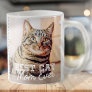Best Cat Mom Ever Modern Custom Photo and Cat Name Coffee Mug