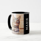 Best Cat Mom Ever Modern Custom Photo and Cat Name