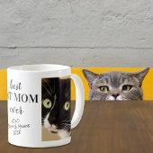 Best Cat Mom Ever Personalized Photos Coffee Mug