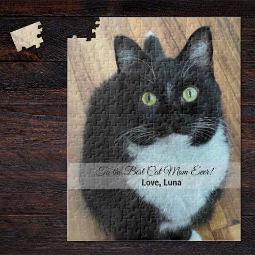 Best Cat Mom Ever Photo Jigsaw Puzzle