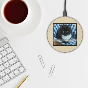 Best Cat Mom Ever Photo Wireless Charger