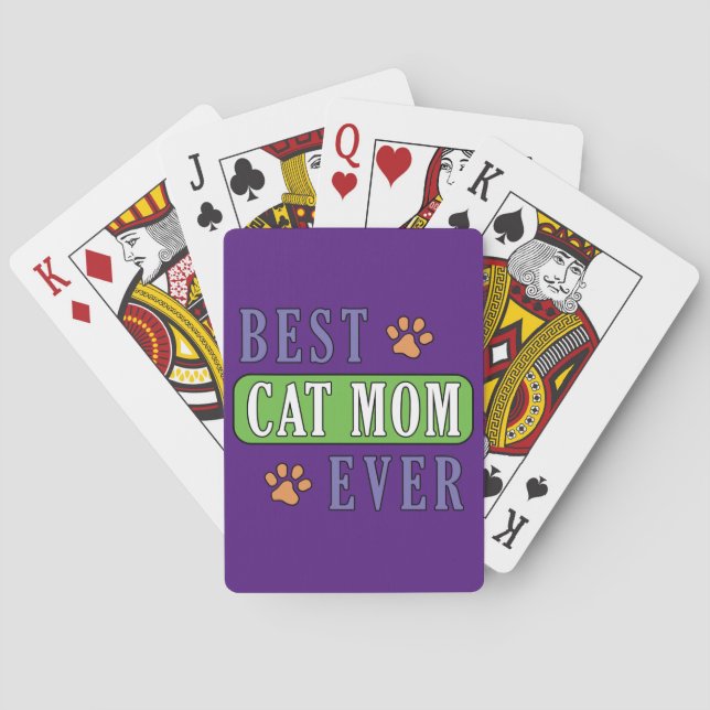 Best Cat Mom Ever         Poker Cards (Back)